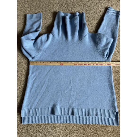 J Jill Sweater Women’s Size XL Blue Cowl Neck Boucle‎ Teddy Fuzzy Cozy Textured - Picture 5 of 9